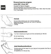 ORIF Ankle Fracture/ Foot fracture Protocols